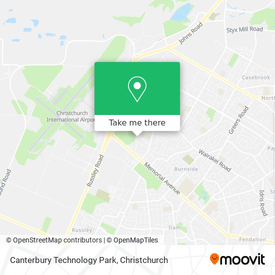 Canterbury Technology Park map