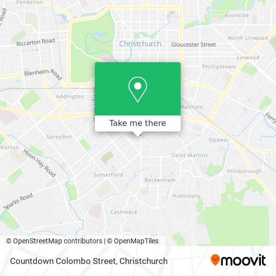 Countdown Colombo Street map