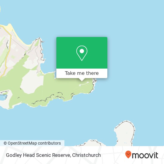 Godley Head Scenic Reserve map