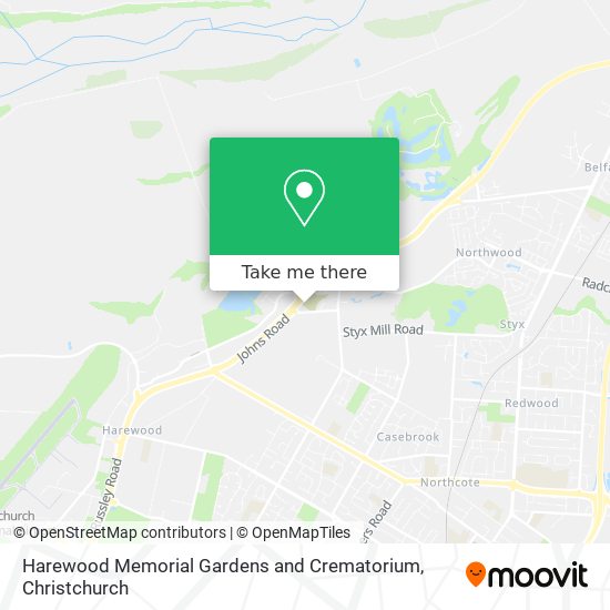 Harewood Memorial Gardens and Crematorium map
