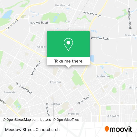 Meadow Street map