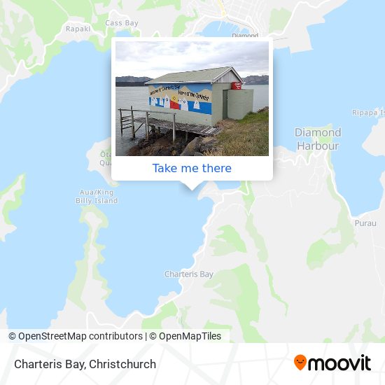 Charteris Bay map