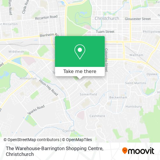 The Warehouse-Barrington Shopping Centre map