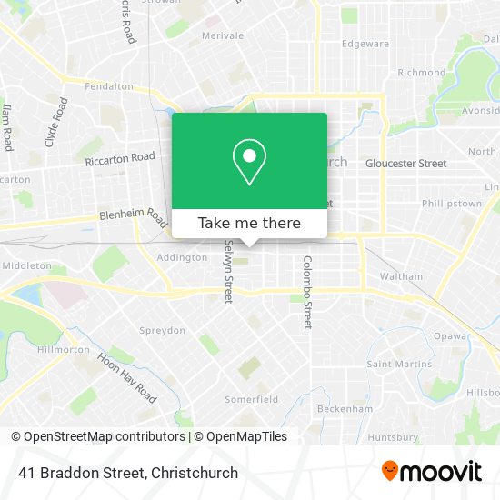 41 Braddon Street map