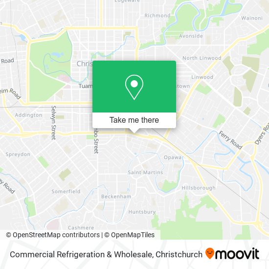 Commercial Refrigeration & Wholesale map