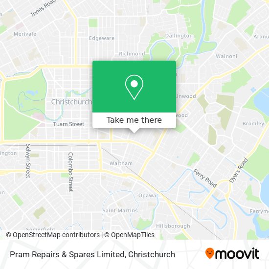 Pram Repairs & Spares Limited map