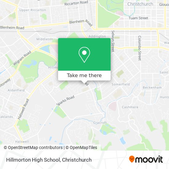 Hillmorton High School map