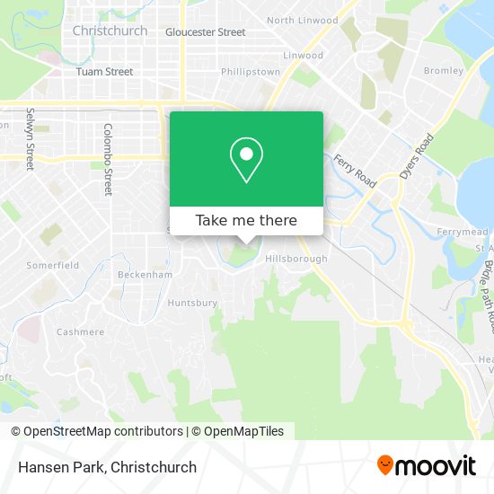 Hansen Park map