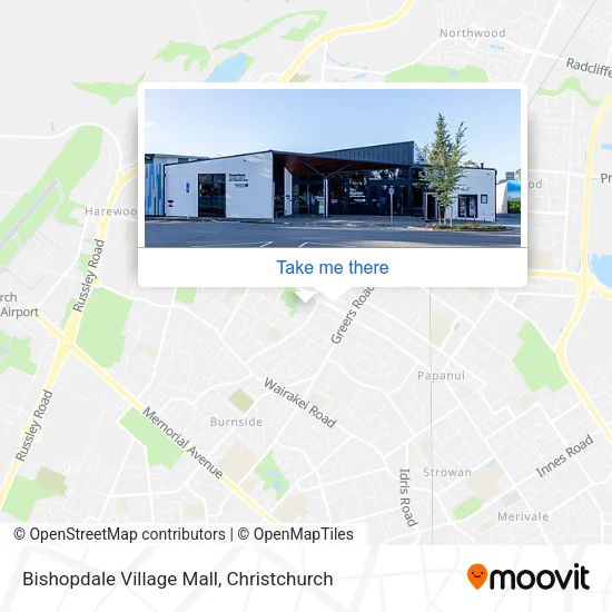 Bishopdale Village Mall map