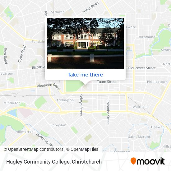 Hagley Community College map