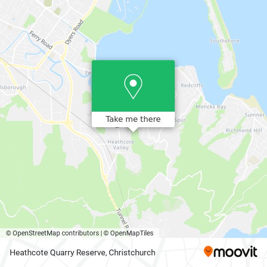 Heathcote Quarry Reserve map