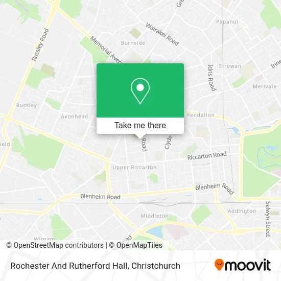 Rochester And Rutherford Hall map