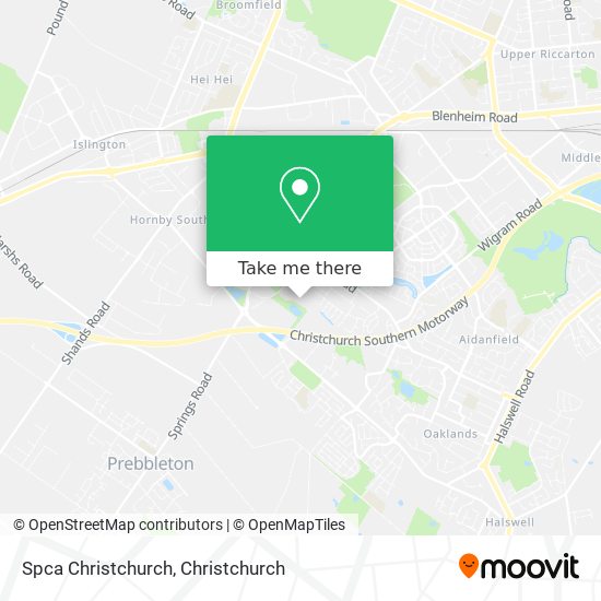 Spca Christchurch map