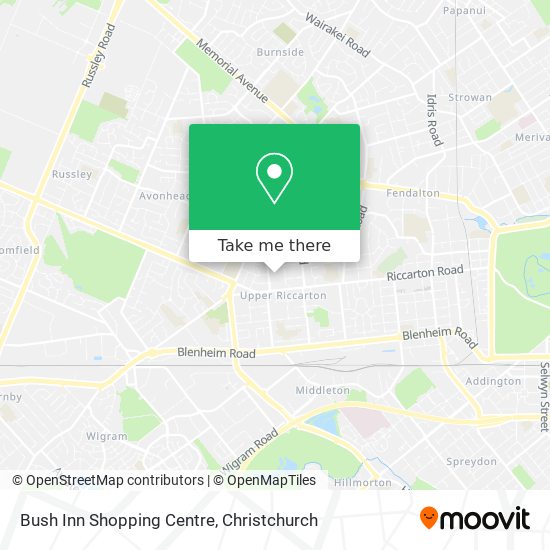 Bush Inn Shopping Centre map
