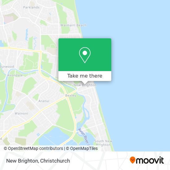 How to get to New Brighton in Christchurch by Bus?