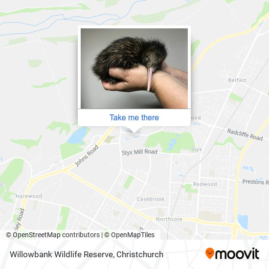 Willowbank Wildlife Reserve map