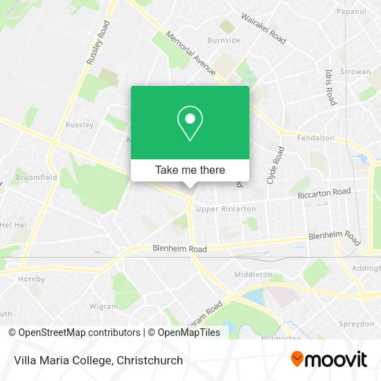 Villa Maria College map