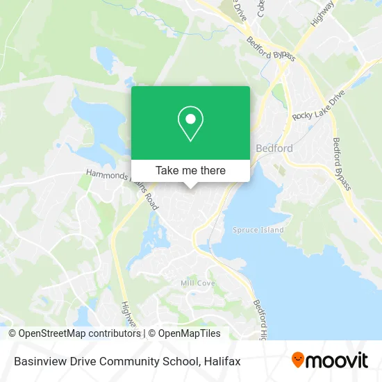 Basinview Drive Community School map