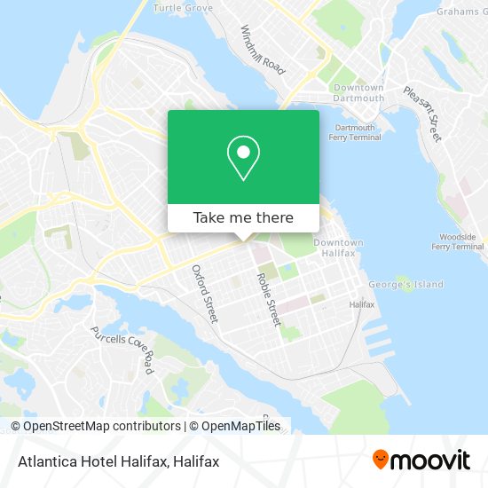 Atlantica Hotel Halifax map