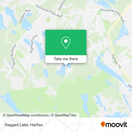 Ragged Lake map