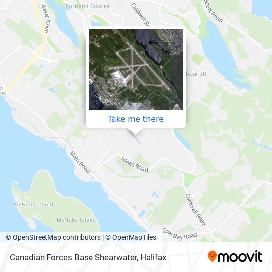 Canadian Forces Base Shearwater map