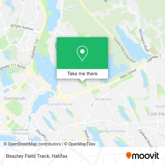 Beazley Field Track map