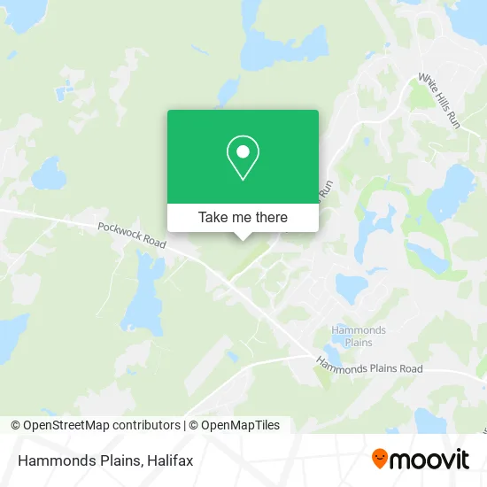 Hammonds Plains map