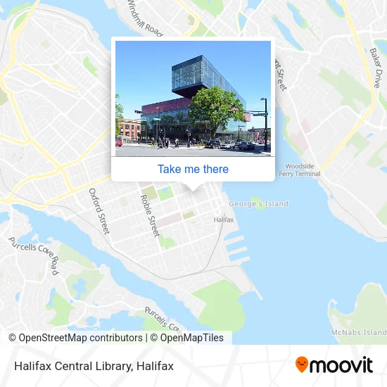 Halifax Central Library map