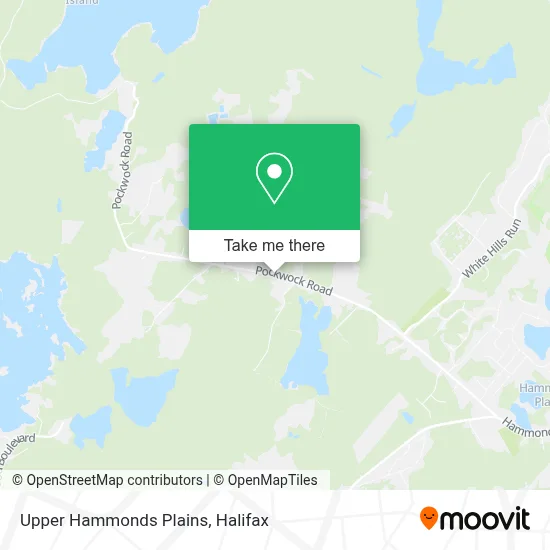 Upper Hammonds Plains map
