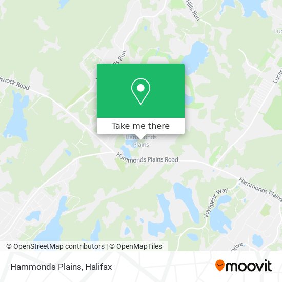 Hammonds Plains map