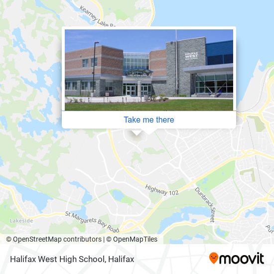 Halifax West High School map