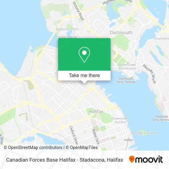Canadian Forces Base Halifax - Stadacona map