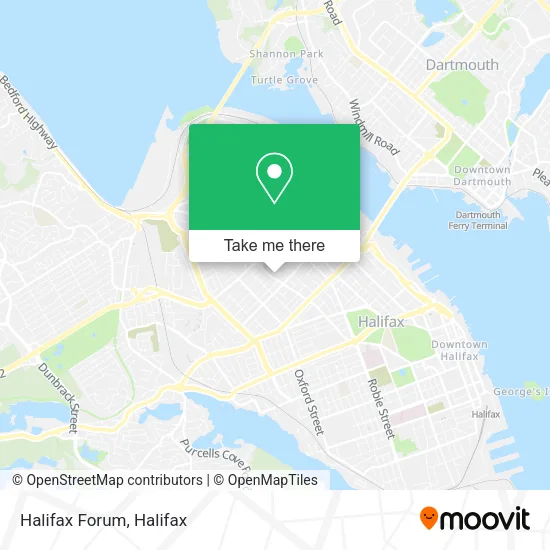 Halifax Forum map