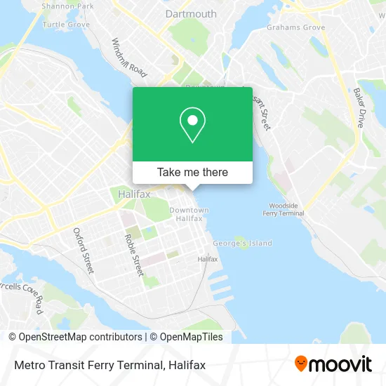 Metro Transit Ferry Terminal map