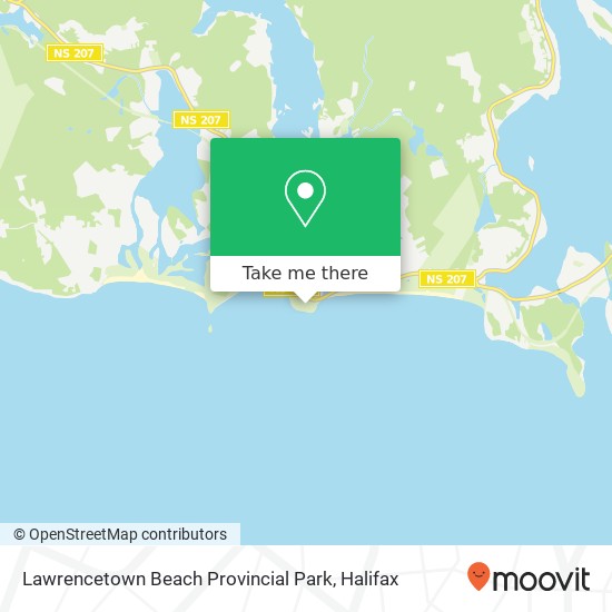 Lawrencetown Beach Provincial Park map