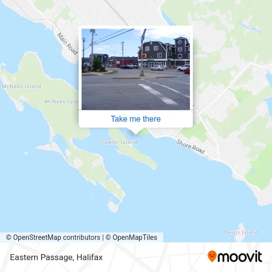 Eastern Passage map