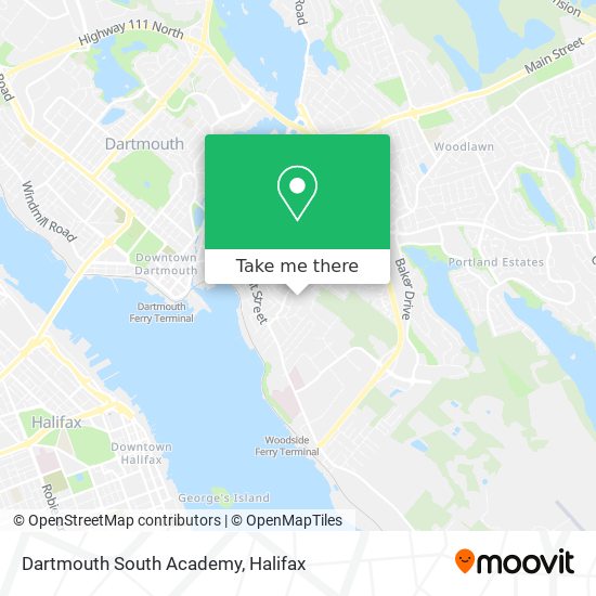 Dartmouth South Academy map