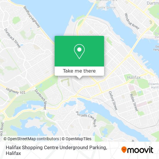 Halifax Shopping Centre Underground Parking map