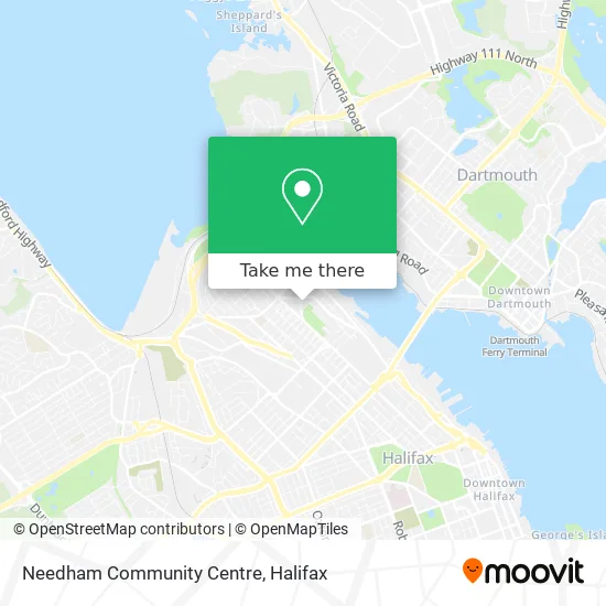 Needham Community Centre map