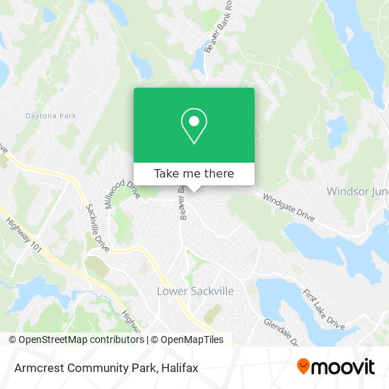 Armcrest Community Park map