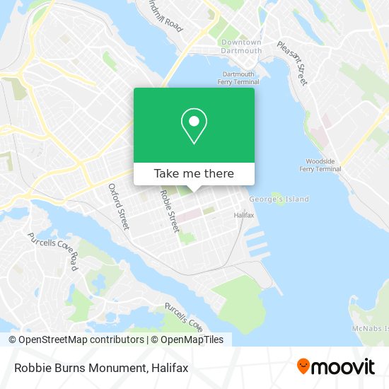 Robbie Burns Monument map