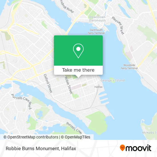 Robbie Burns Monument map