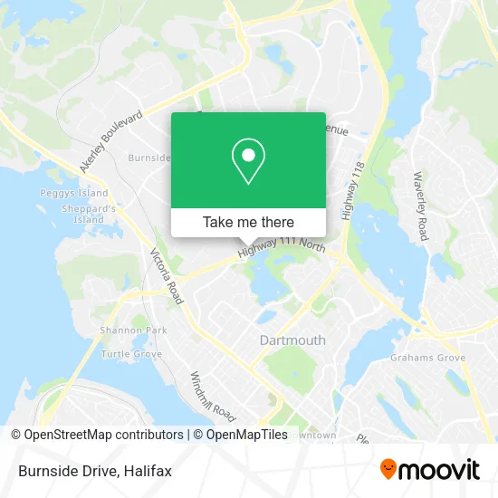 Burnside Drive map