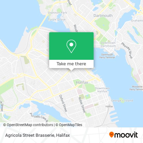 Agricola Street Brasserie map
