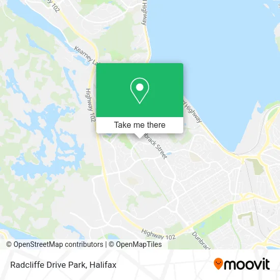 Radcliffe Drive Park map