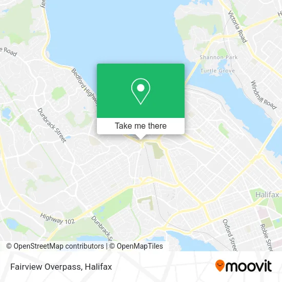 Fairview Overpass map