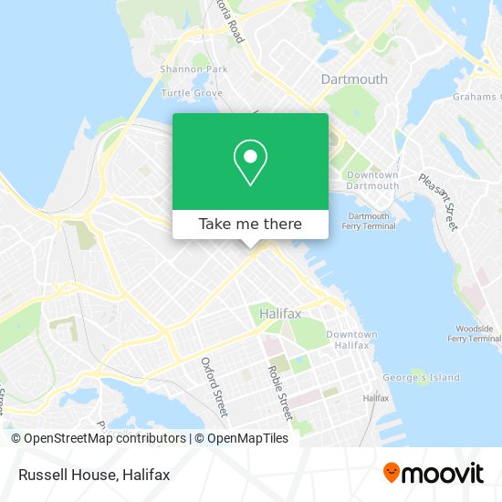 Russell House map