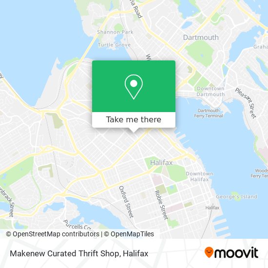 Makenew Curated Thrift Shop map