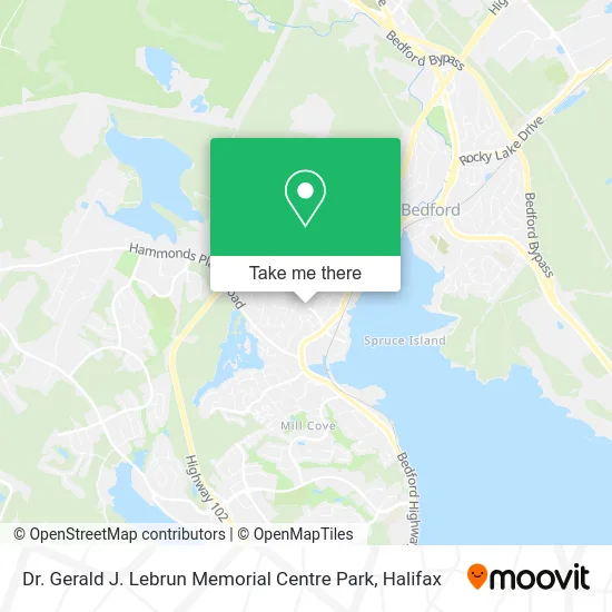 Dr. Gerald J. Lebrun Memorial Centre Park map