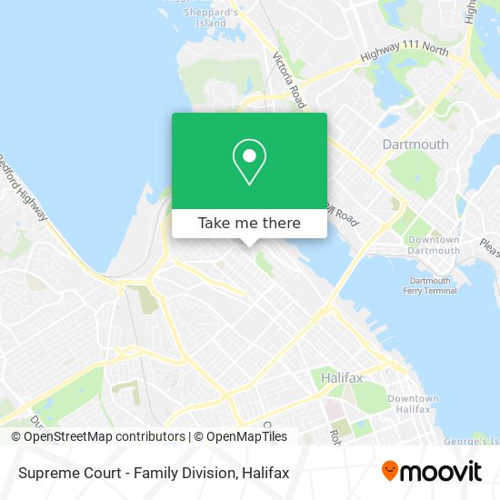 Supreme Court - Family Division map